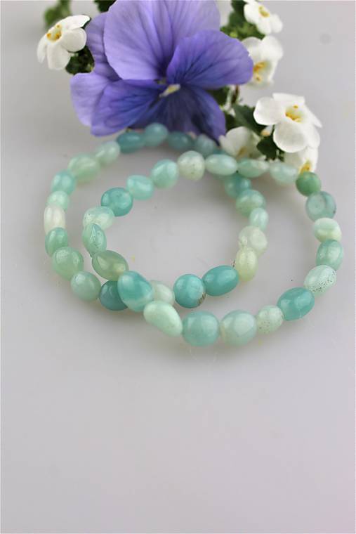 Náramky - amazonit náramok - SUPERAKCIA! - 9565051_