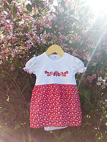Detské oblečenie - Folk - body -šaty - 9564339_