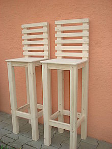 Nádoby - Drevená okrasná stolička - 9564957_