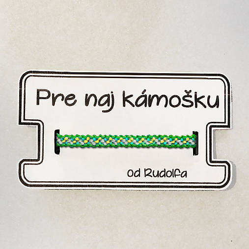 Schizofrenické sny - pletený náramok (Tráva)