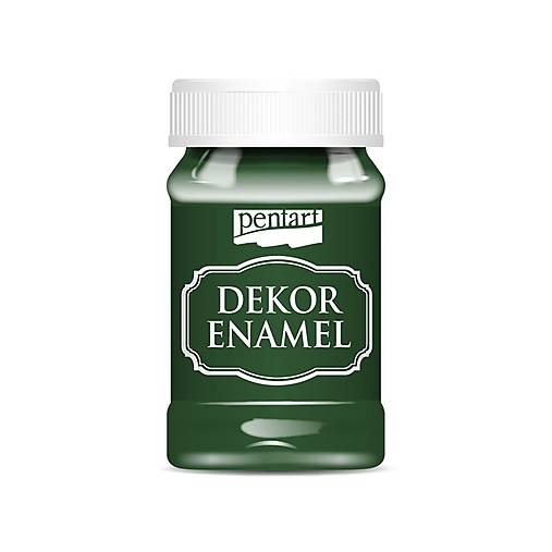 Dekor enamel, 100 ml, dekoračný smalt, (zelená)