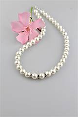 Náhrdelníky - perly swarovski náhrdelník - 9570146_