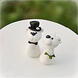 Ľadové medvede - menovky/darčeky pre svadobných hostí