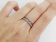 Prstene - 925/1000 sada strieborných prsteňov Vlny - 9573252_