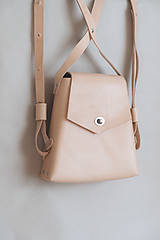 Batohy - Kožený batoh, elegantný dámsky ruksak  - 9573556_