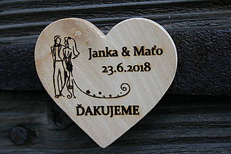 Darčeky pre svadobčanov - magnetka drevená-svadobná17 - 9577914_