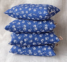 Úžitkový textil - FILKI šupkový ohrievací vankúšik 25 x 15 cm (modrá vzor 181) - 9576536_