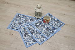 Úžitkový textil - PRESTIERANIE- modré ornamenty-na ľudovo II. - 9580456_