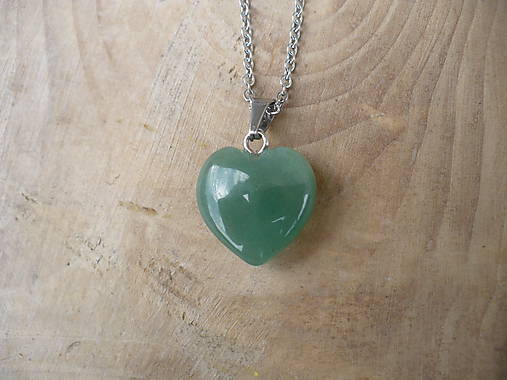 Náhrdelníky - prívesok srdce z Aventurínu-Býk, RAk, Strelec - 9583548_