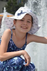 Detské čiapky - Letný klobúk jemné kvietky - 9587741_