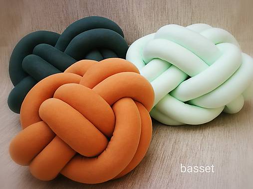 Úžitkový textil - Pletený vankúš - 9588515_
