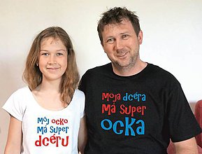 Detské oblečenie - tričko pre ocka a dcéru, mamu a syna,... - 9596191_