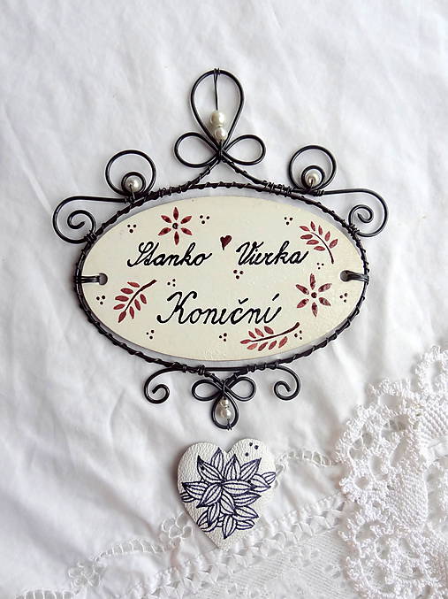 Tabuľky - menovka väčšia - folk..rodinka...2 - 9604728_