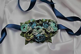 Náhrdelníky - Kvetinový náhrdelník "tajomný" - 9603814_