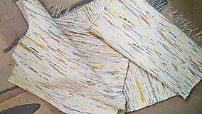 Úžitkový textil - Jemný žltý melír 160x73cm - 9603687_