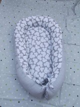Detský textil - Hniezdo pre novorodencov šedé - 9607056_