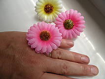 Prstene - jednoduchý kvetinový prstienok-VYPREDAJ - 9607759_