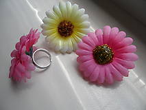 Prstene - jednoduchý kvetinový prstienok-VYPREDAJ - 9607761_
