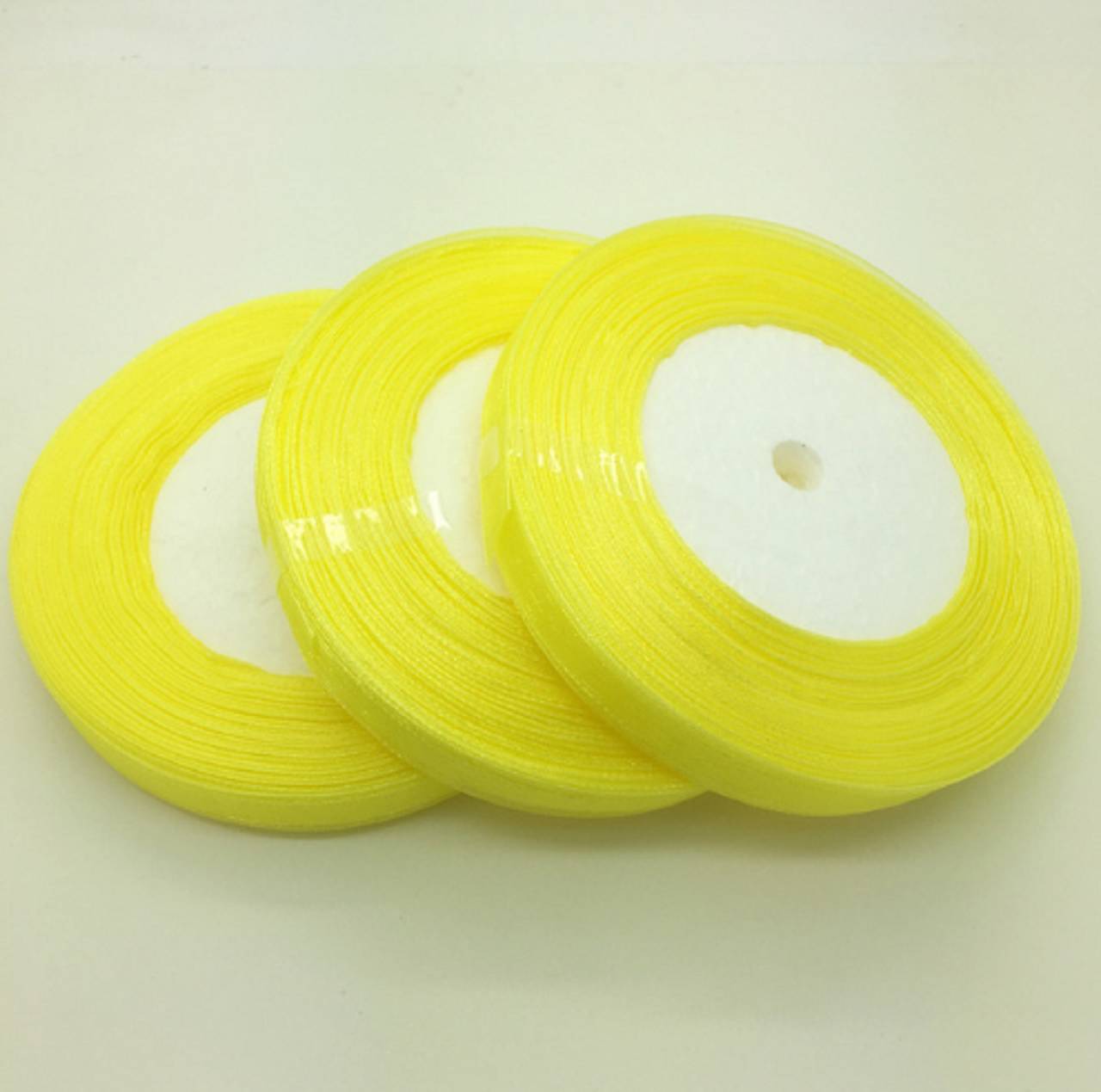SS112 Stuha organzová 10mm / 1 meter  (Žltá)