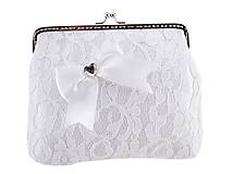 Svadobná bielá kabelka - kabelka pre nevestu 45