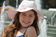 Detské čiapky - Letný klobúk sviatočná ružová - 9608908_