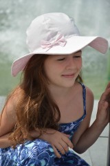 Detské čiapky - Letný klobúk sviatočná ružová - 9608910_