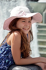 Detské čiapky - Letný klobúk sviatočná ružová - 9608931_