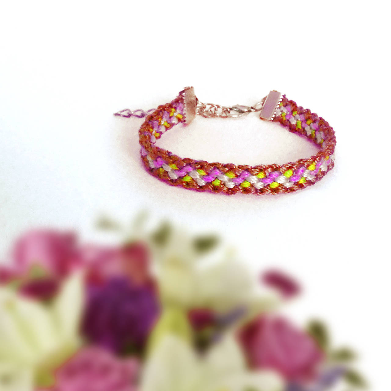 Schizofrenické sny - pletený náramok (Sladký)