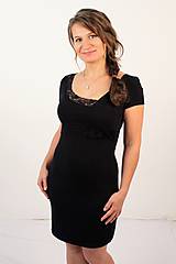 Oblečenie na dojčenie - 3v1 dojčiace púzdrové šaty s čipkou, veľ. XS-M - 9613118_