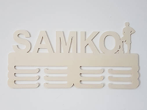 Vešiak na medaily s menom 45cm FUTBALISTA