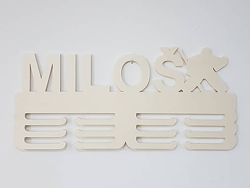 Držiak na medaile s menom 45cm HOKEJ BRANKÁR