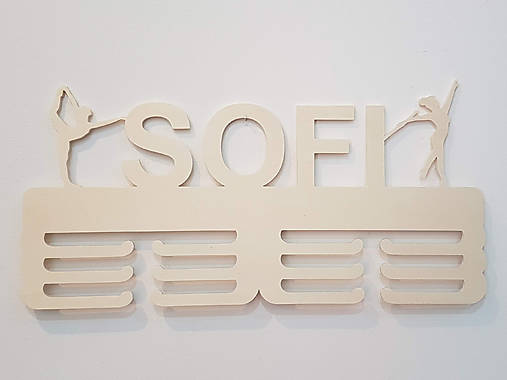 Vešiak na medaily s menom 45cm MAŽORETKA