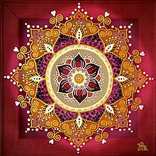 Obrazy - Mandala...Lásky kvet - 9613908_