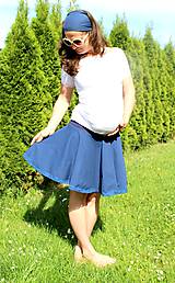 Tehotenské oblečenie - Tehotenská kolová sukňa - vel. XS-M - 299 farebných kombinácií - 9615987_