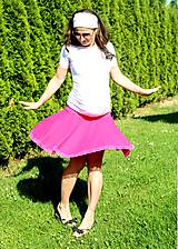Tehotenské oblečenie - Tehotenská kolová sukňa - vel. XS-M - 299 farebných kombinácií - 9616598_
