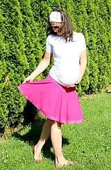 Tehotenské oblečenie - Tehotenská kolová sukňa - vel. L-XL- 299 farebných kombinácií - 9616603_