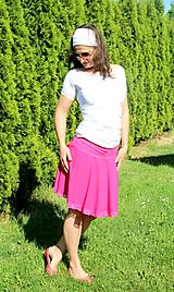 Tehotenské oblečenie - Tehotenská kolová sukňa - vel. L-XL- 299 farebných kombinácií - 9616605_