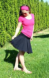 Tehotenské oblečenie - Tehotenská kolová sukňa - vel. L-XL- 299 farebných kombinácií - 9616802_