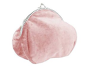 Kabelky - Zamatová kabelka -  taštička růžová 05 - 9620240_