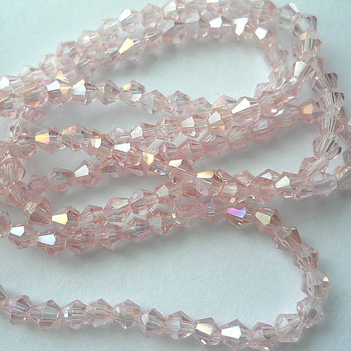 CrystaLine Beads™/bicone 3mm-1ks (pink AB)