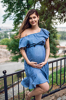 Tehotenské oblečenie - Tehotenské šaty INDIANA - 9624683_