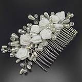 Ozdoby do vlasov - Wedding Pearls Crystal ... hřeben - 9628390_