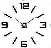 Hodiny - Veľké nástenné hodiny farebné X0037 2D Plexisklo (Strieborná) - 9627772_