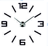 Hodiny - Veľké nástenné hodiny farebné X0037 2D Plexisklo (Strieborná) - 9627773_
