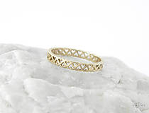 Prstene - 585/1000 zlatý prsteň srdiečka - 9632484_