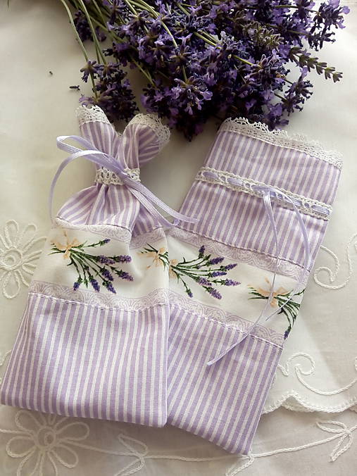 Úžitkový textil - Vrecúška na levanduľu - 9632090_