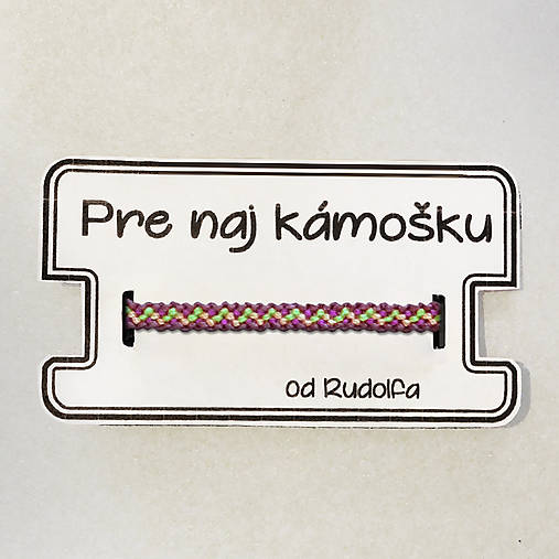 Schizofrenické sny - pletený náramok (Nostalgický)