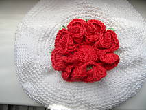 Detské čiapky - baretka s ružou - 9635241_