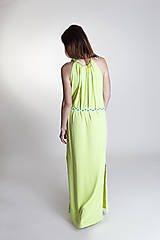 Šaty - Letné šaty dlhé kiwi - 9637256_