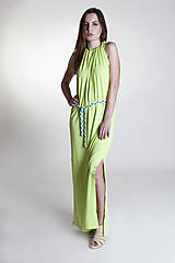 Šaty - Letné šaty dlhé kiwi - 9637257_